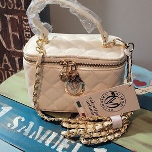 Valentino Orlandi Cream Quilted Women's Bag